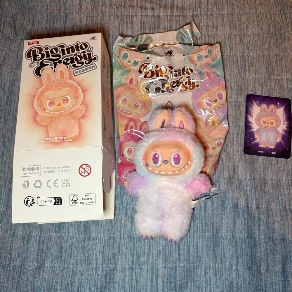 Labubu big into energy luck